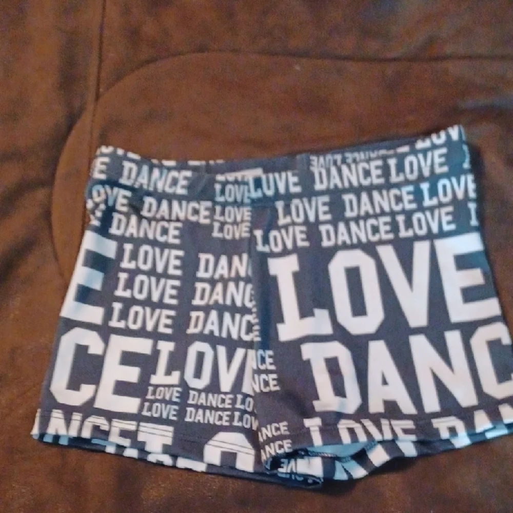 Black and White NWOT  Love Dance Leggings and Shorts Set